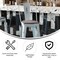 Flash Furniture Green-Blue Metal Stool with Gray Poly Seat ET-3534-30-DB-PL1G-GG - alternate 4
